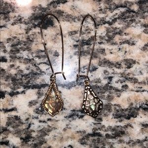 Kendra Scott drop earrings in rose gold